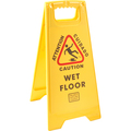 Rubbermaid Sign, Floor , Caution, A-Frame 6112